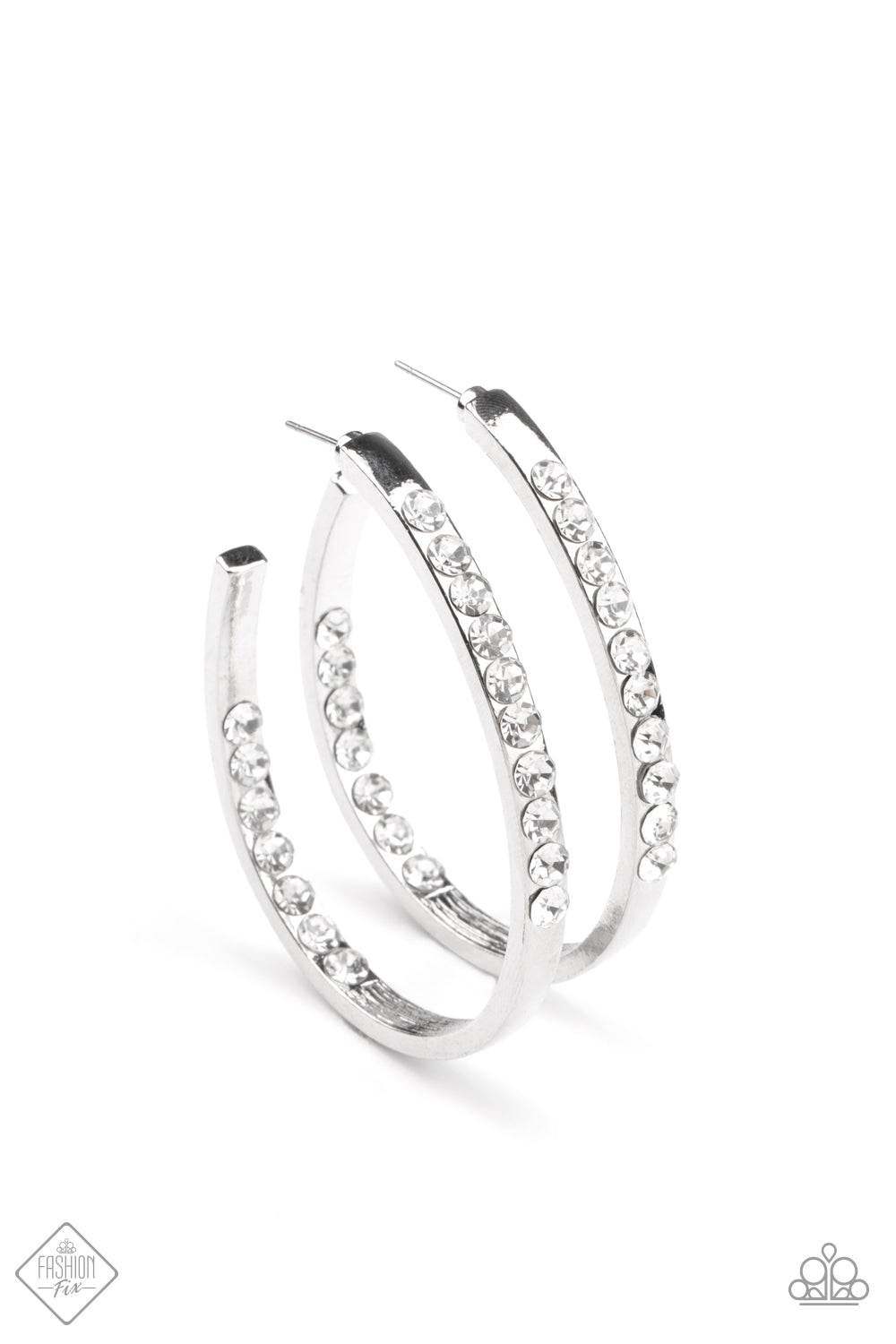 Borderline Brilliance Earrings__White