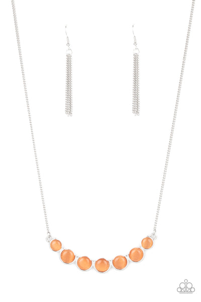 Serenely Scalloped Necklace__Orange