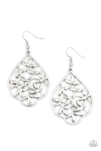 Taj Mahal Gardens Earrings__Silver