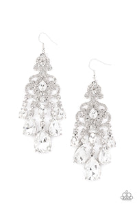 Queen Of All Things Sparkly Earrings__White