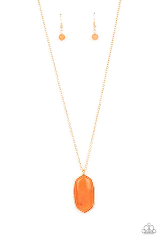 Elemental Elegance Necklace__Orange