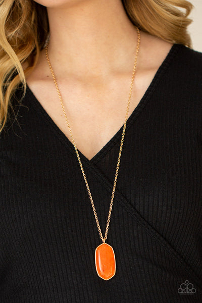 Elemental Elegance Necklace__Orange