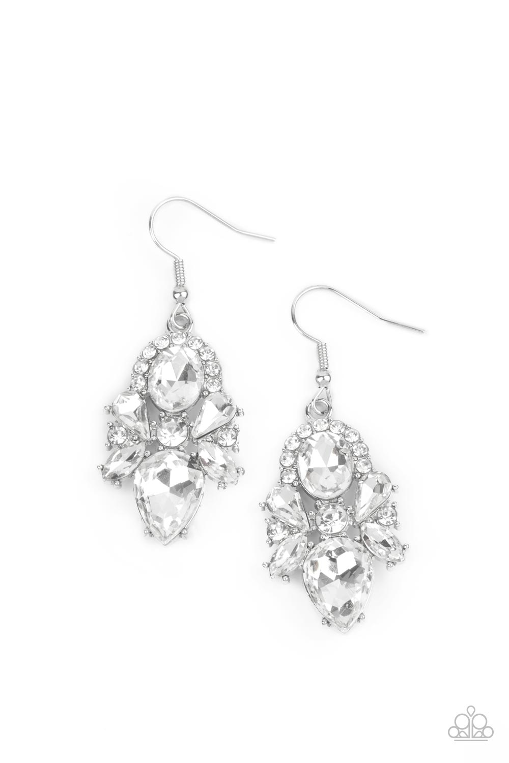 Stunning Starlet Earrings__White