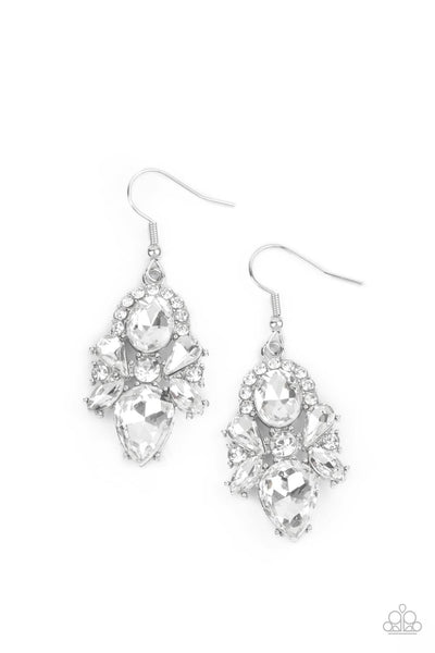 Stunning Starlet Earrings__White