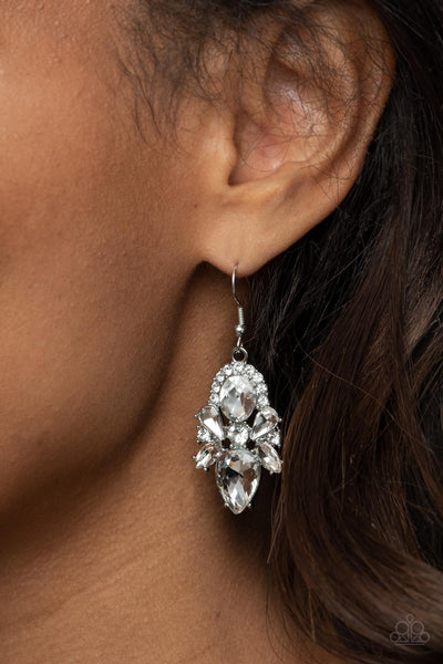 Stunning Starlet Earrings__White