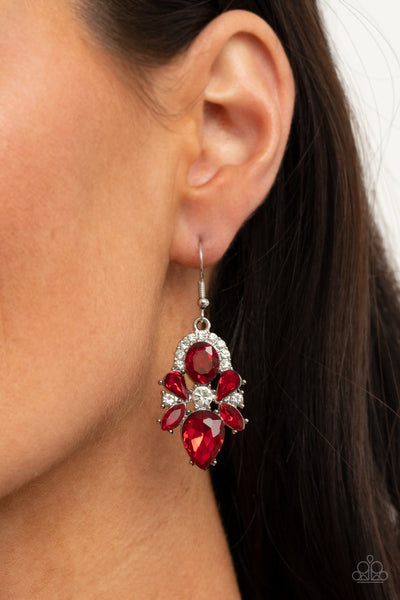 Stunning Starlet Earrings__Red