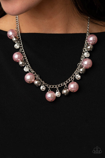 Galactic Gala Necklace__Pink