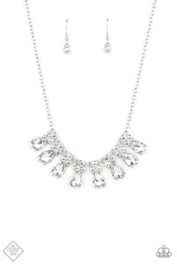Sparkly Ever After Necklace__White