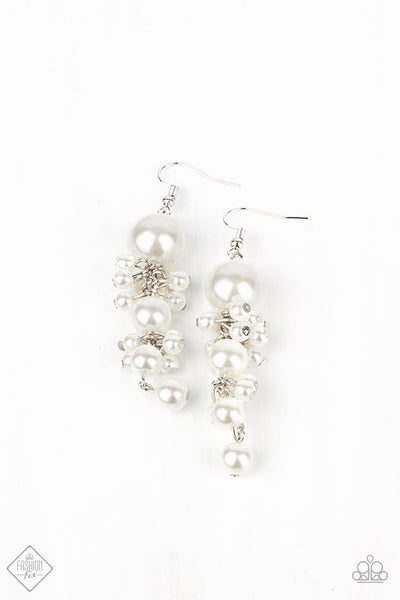 Ageless Applique Earrings__White