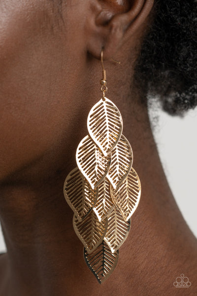 Limitlessly Leafy Earrings__Gold