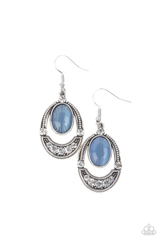 Serene Shimmer Earrings__Blue