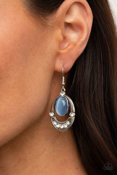 Serene Shimmer Earrings__Blue