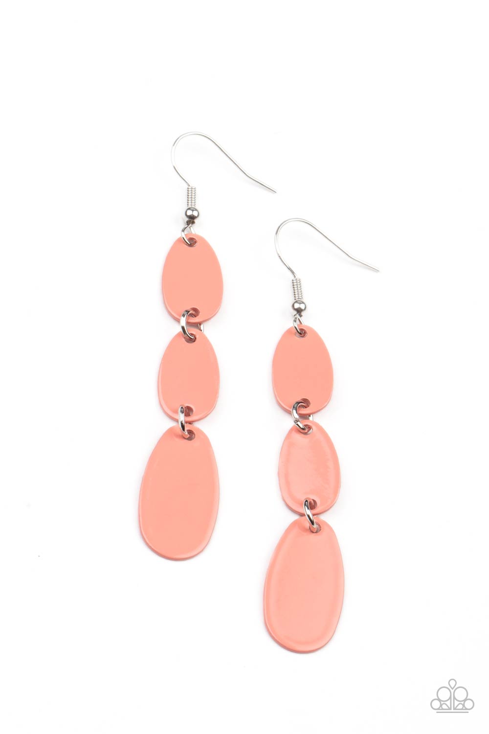 Rainbow Drops Earrings__Orange