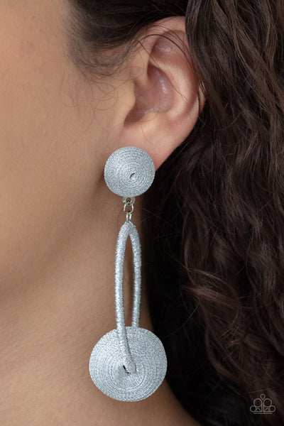 Social Sphere Earrings__Silver