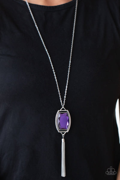Timeless Talisman Necklace__Purple