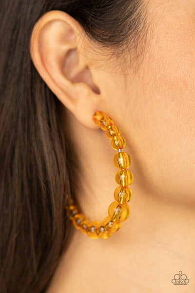 In The Clear Earrings__Orange