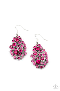 Smolder Effect Earrings__Pink