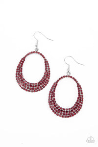 Life GLOWS On Earrings__Red