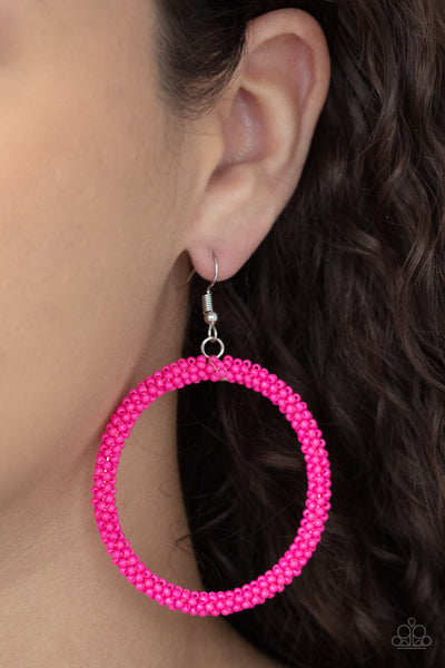 Beauty and the BEACH Earrings__Pink