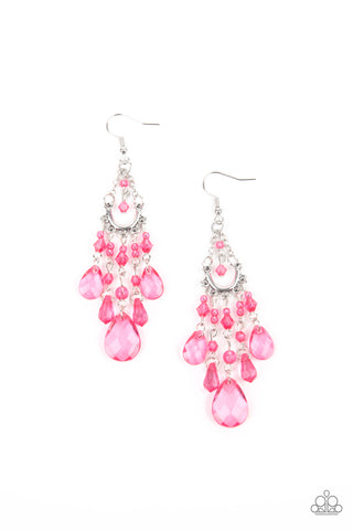 Paid Vacation Earrings__Pink