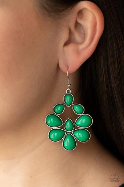 In Crowd Couture Earrings__Green