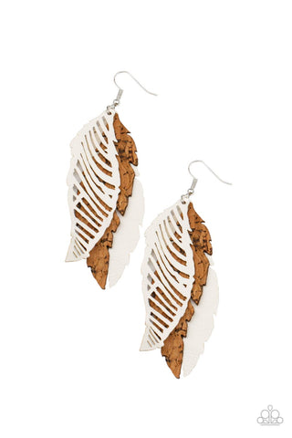 WINGING Off The Hook Earrings__White