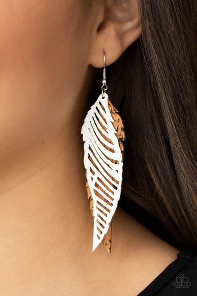 WINGING Off The Hook Earrings__White