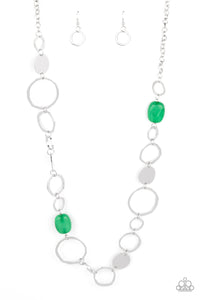 Colorful Combo Necklace__Green