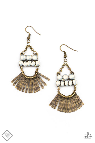 A FLARE For Fierceness Earrings__Brass