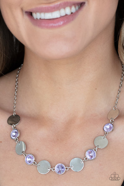 Refined Reflections Necklace__Purple