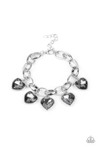 Candy Heart Charmer Bracelet__Silver