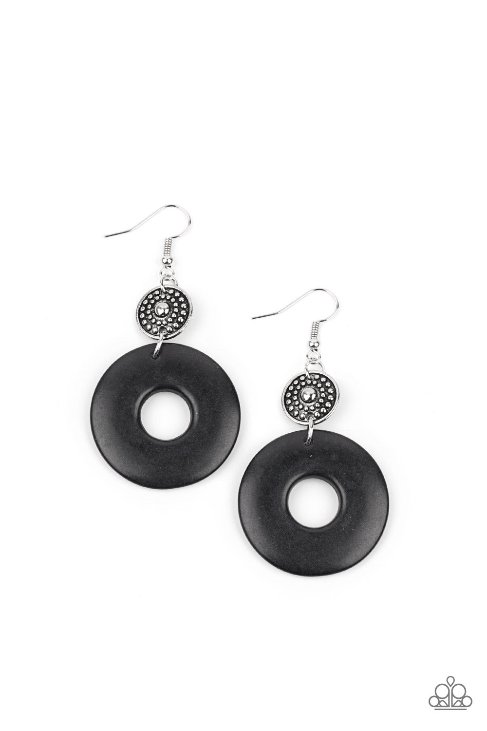 Earthy Epicenter Earrings__Black