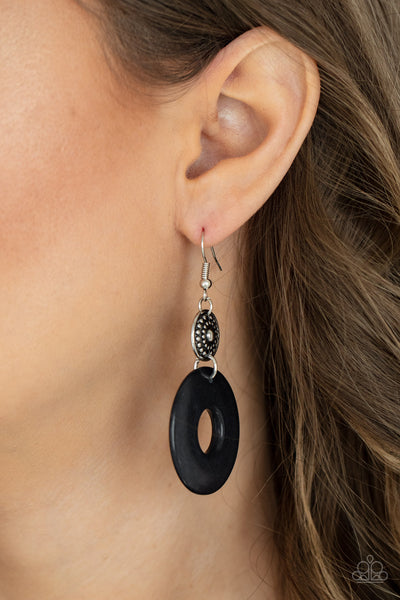 Earthy Epicenter Earrings__Black