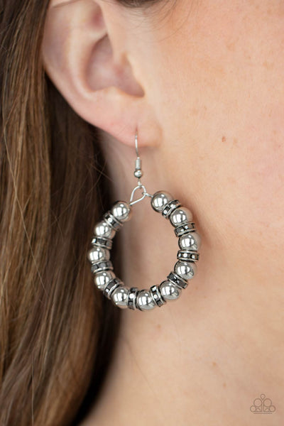 Cosmic Halo Earrings__Silver