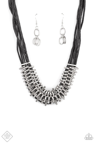 Lock, Stock, and SPARKLE Necklace__Black