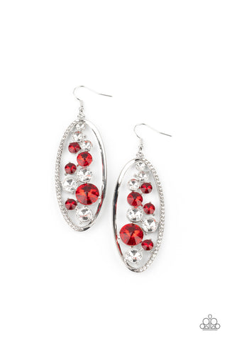Rock Candy Bubbly Earrings__Red