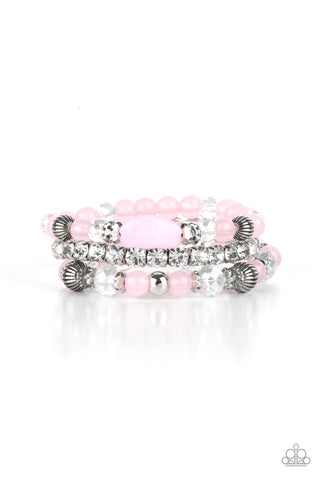 Ethereal Etiquette Bracelet__Pink