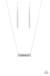 Living The Mom Life Necklace__Silver