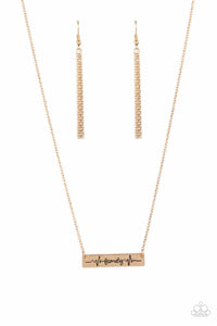 Living The Mom Life Necklace__Gold