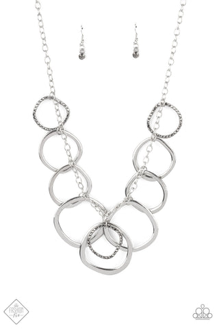 Dizzy With Desire Necklace__Silver