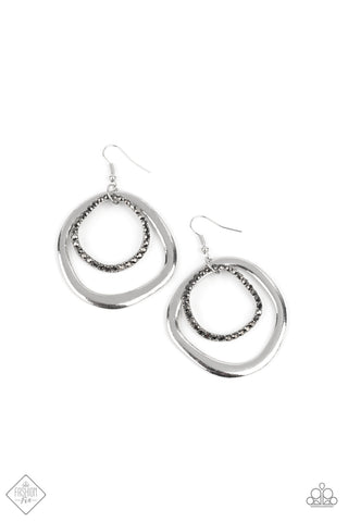 Spinning With Sass Earrings__Silver