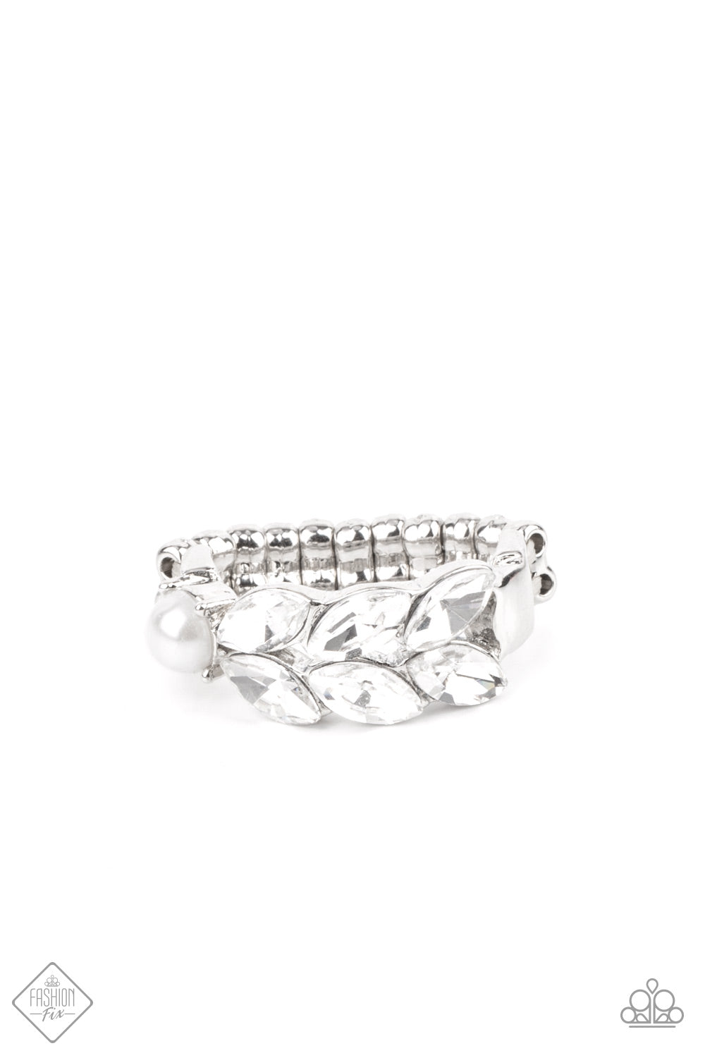 Majestically Musing Ring__White