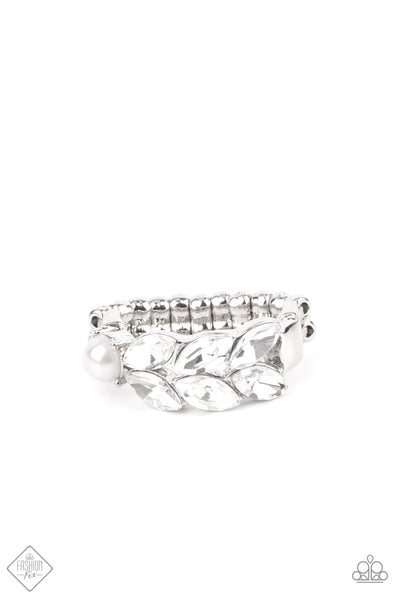 Majestically Musing Ring__White