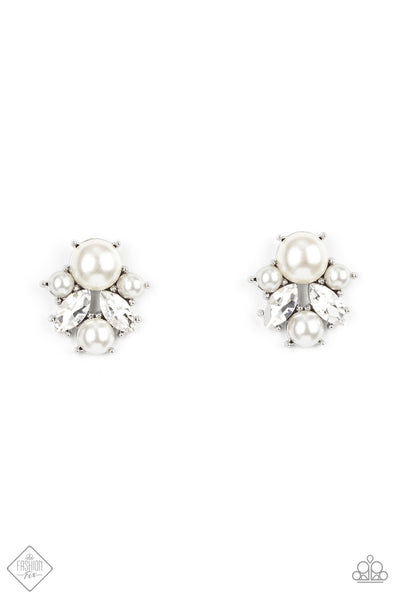 Royal Reverie Earrings__White