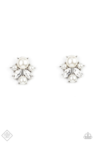 Royal Reverie Earrings__White