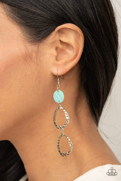 Surfside Shimmer Earrings__Blue