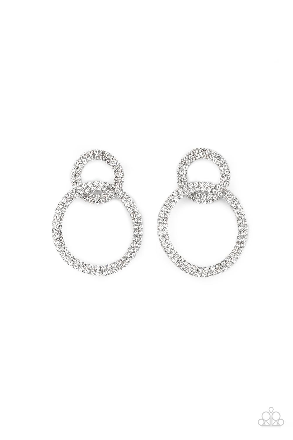 Intensely Icy Earrings__White