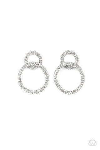 Intensely Icy Earrings__White