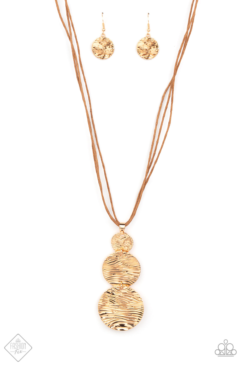 Circulating Shimmer Necklace__Gold
