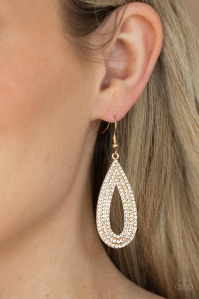 Exquisite Exaggeration Earrings__Gold